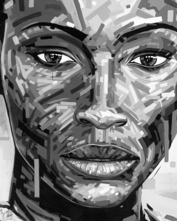 Painting Of Black Woman Face