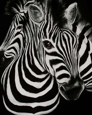 Canvas Zebra Paintings