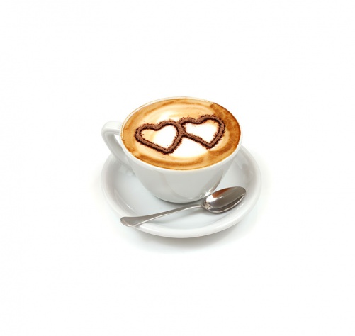 coffee with heart crema